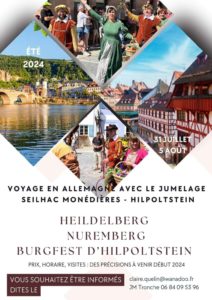 Lire la suite à propos de l’article Voyage du Comité de Jumelage Seilhac Monédières – Hilpolstein